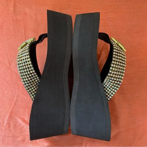 Justin Ladies Platform Flip Flop Sandals - Picture 7 of 14